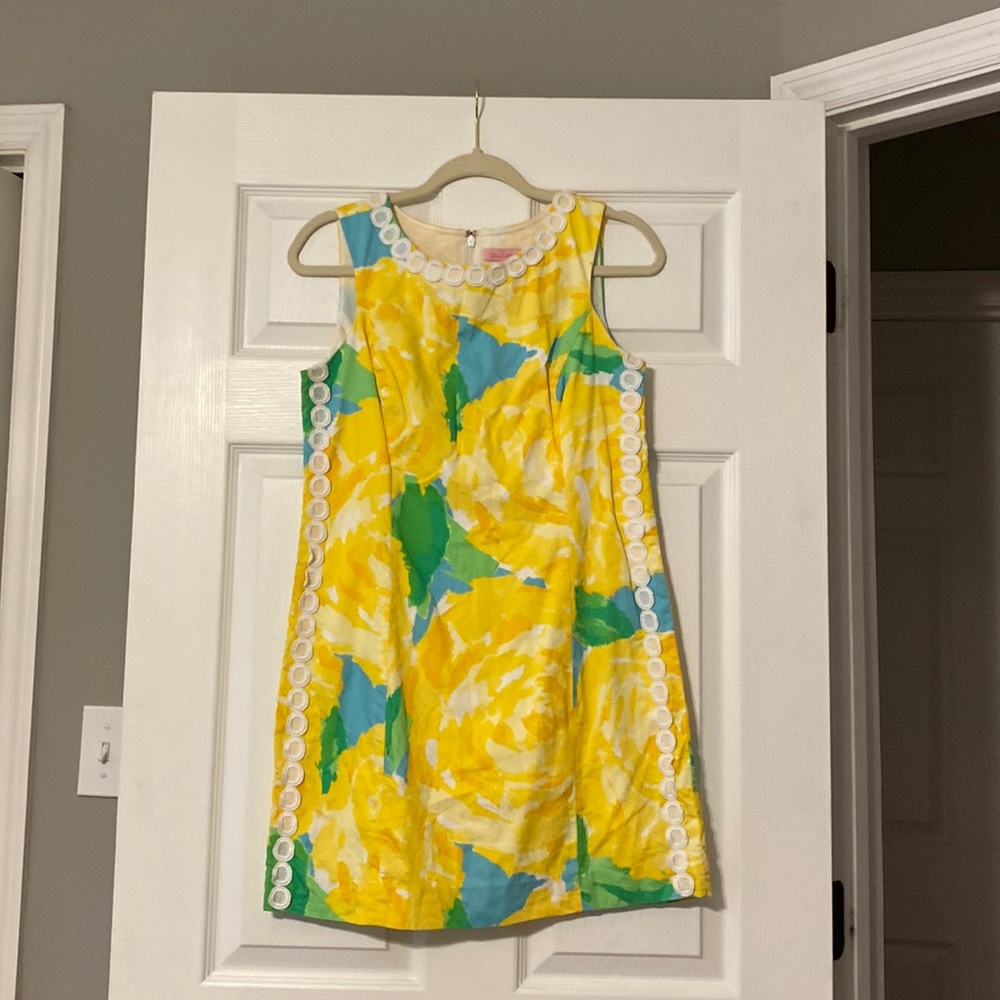 Lilly Pulitzer Yellow First Impression Sheath Dress